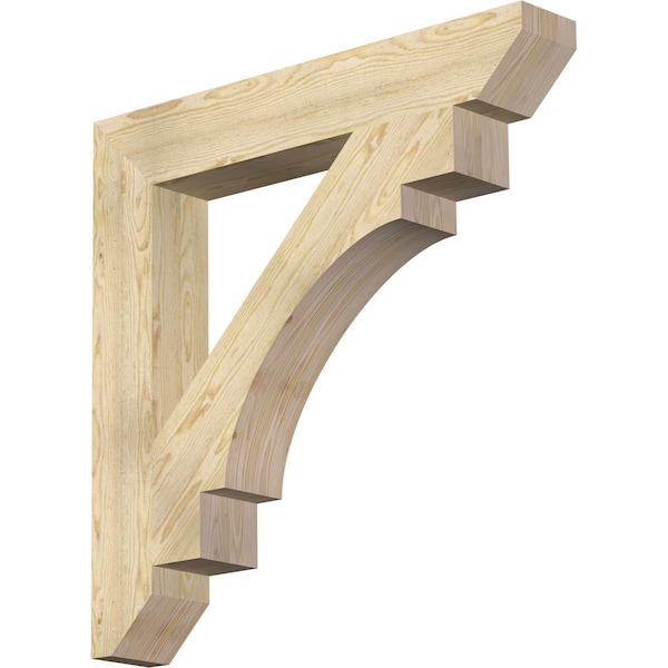 Ekena Millwork Merced Slat Rough Sawn Bracket, Douglas Fir, 6"W x 40"D x 40"H BKT06X40X40MRC06RDF - main